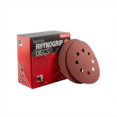 Абразивний диск INDASA RhynoGrip Red Line d125 мм, 8 отворів, 50шт. - P180
