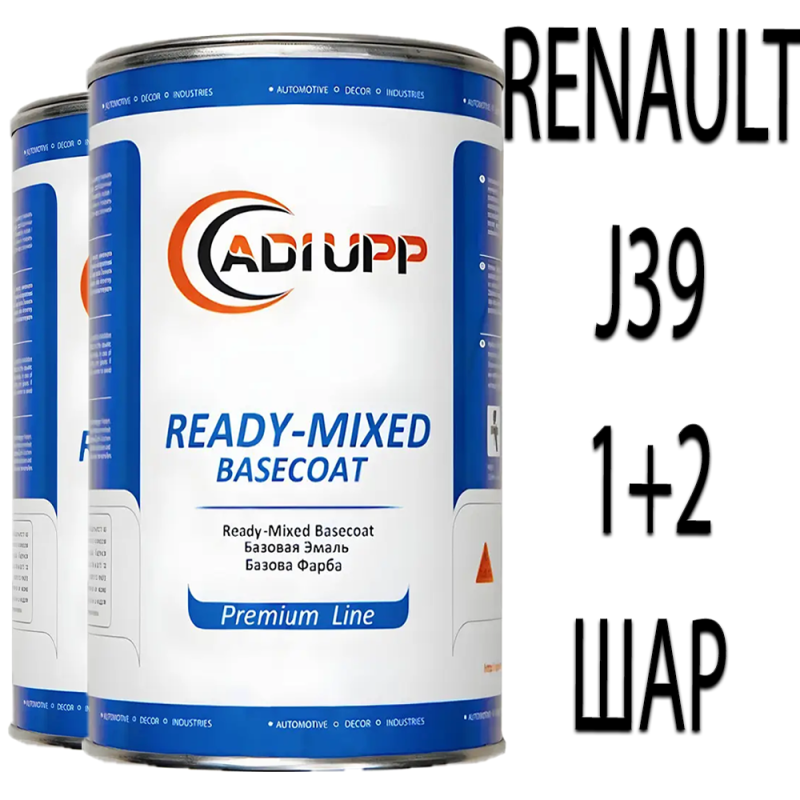 RENAULT J39 BLANC DE NACRE MET. базова автоемаль ADI UPP - 1.6л. Комплект 1+2 шар.