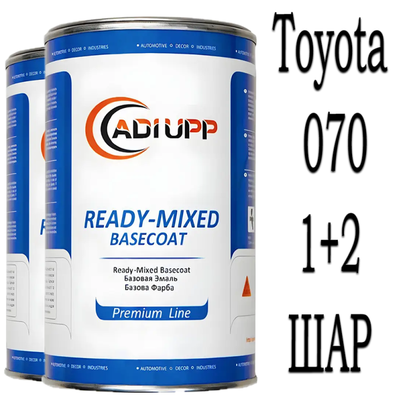 Toyota 070 White Crystal Shine PRL. базова автоемаль ADI UPP - 1.6л. Комплект 1+2 шар.