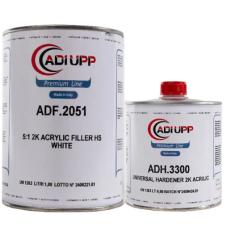 Білий акриловий ґрунт-наповнювач ADI UPP Acryl Filler HS 5+1 2051. Комплект - 1.2л.