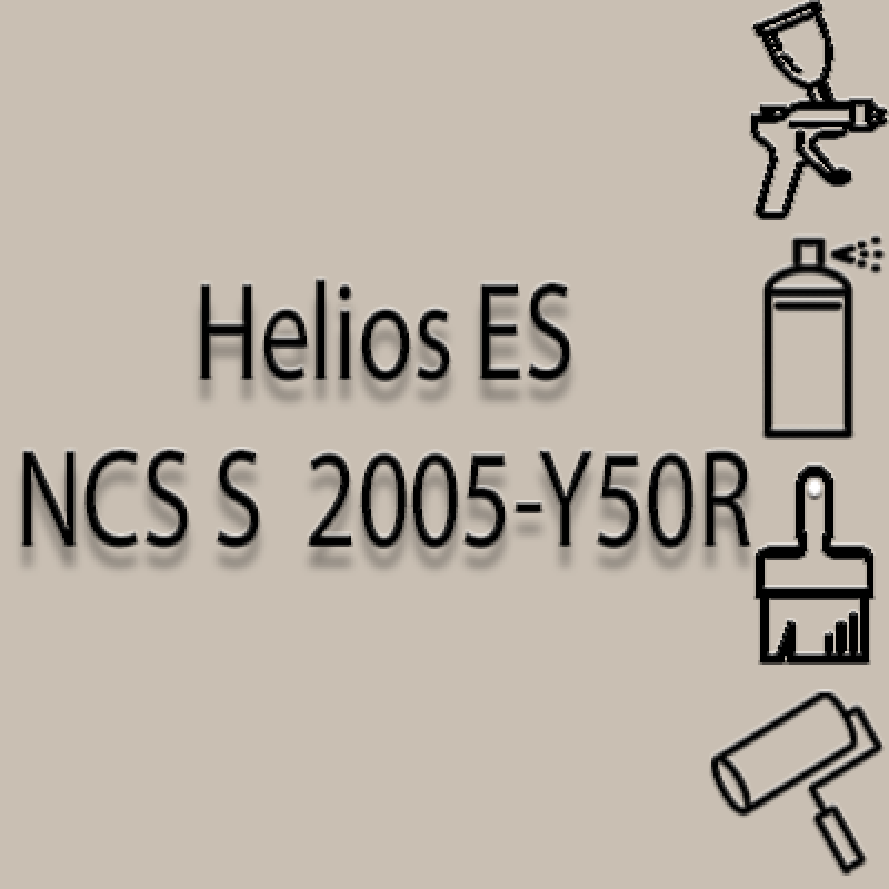 NCS S 2005-Y50R глянцева 1К швидкосохнуча антикорозійна емаль Helios ES - 1л
