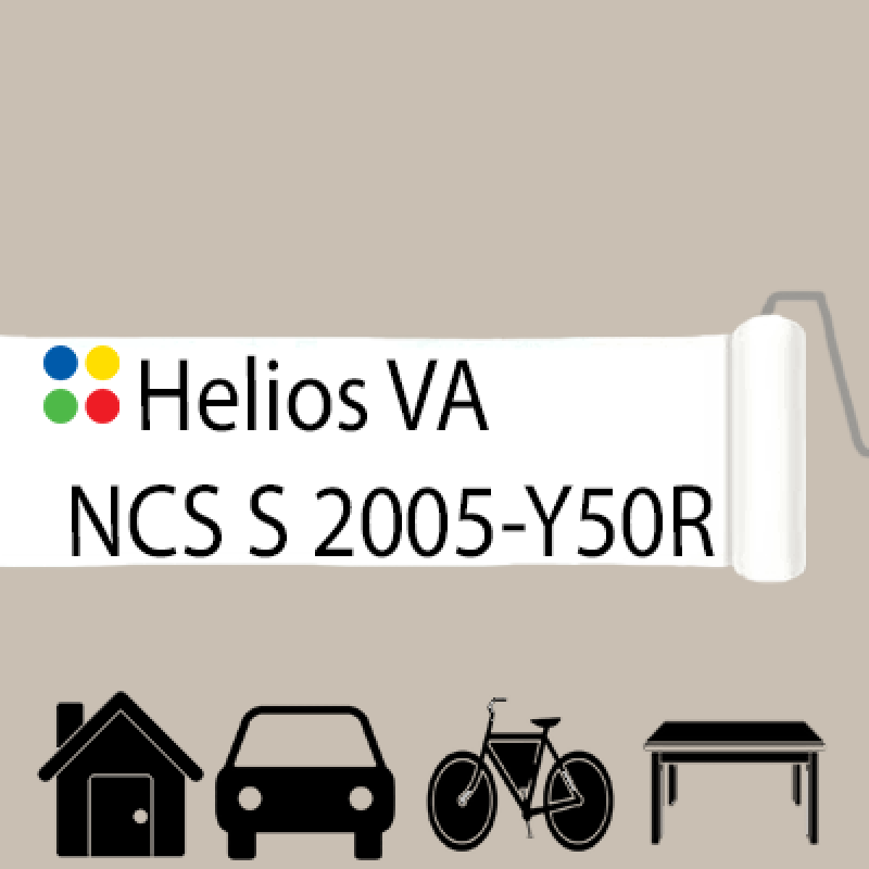 NCS S 2005-Y50R антикорозійна глянцева грунт-емаль (вініл-акрилова) HELIOS VA - 1л