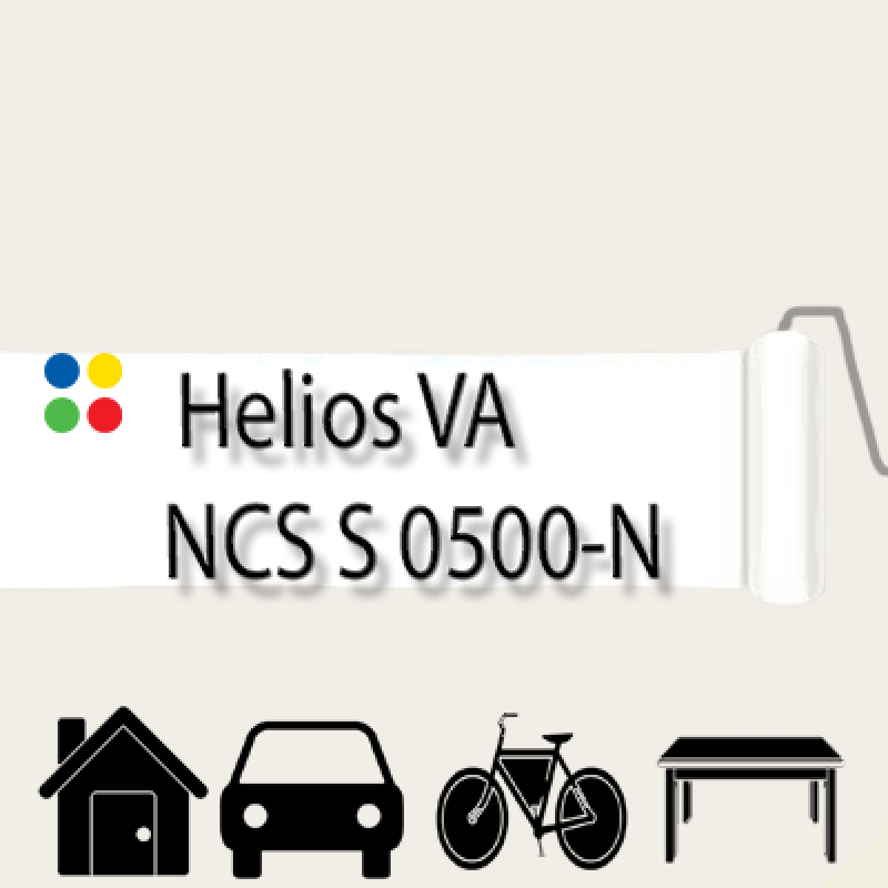 NCS S 0500-N антикорозійна глянцева грунт-емаль (вініл-акрилова) HELIOS VA - 1л
