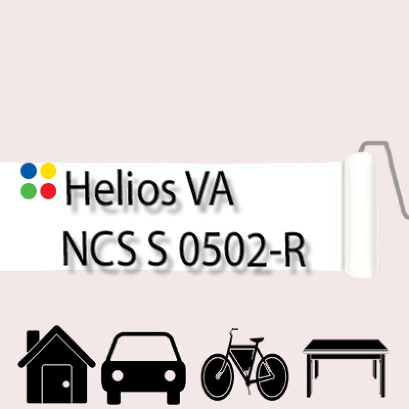 NCS S 0502-R антикорозійна глянцева грунт-емаль (вініл-акрилова) HELIOS VA - 1л