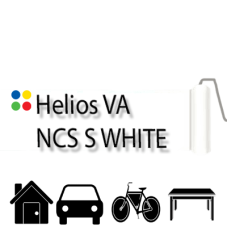 NCS S WHITE антикорозійна глянцева грунт-емаль (вініл-акрилова) HELIOS VA - 1л