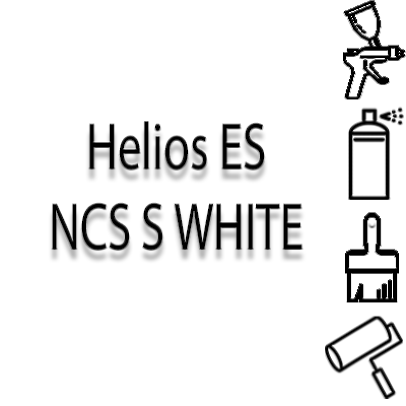 NCS S WHITE глянцева 1К швидкосохнуча антикорозійна емаль Helios ES - 1л