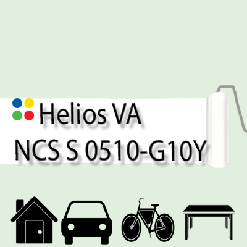 NCS S 0510-G10Y антикорозійна глянцева грунт-емаль (вініл-акрилова) HELIOS VA - 1л