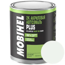 Двокомпонентна акрилова автоемаль Mobihel PLUS 6:1, 240 БІЛА - 0.8л