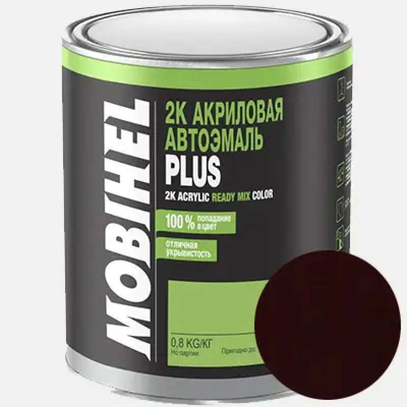 Двокомпонентна акрилова автоемаль Mobihel PLUS 6:1, 140 ЯШМА - 0.8л Двокомпонентна акрилова автоемаль Mobihel PLUS 6:1, 140 ЯШМА - 0.8л