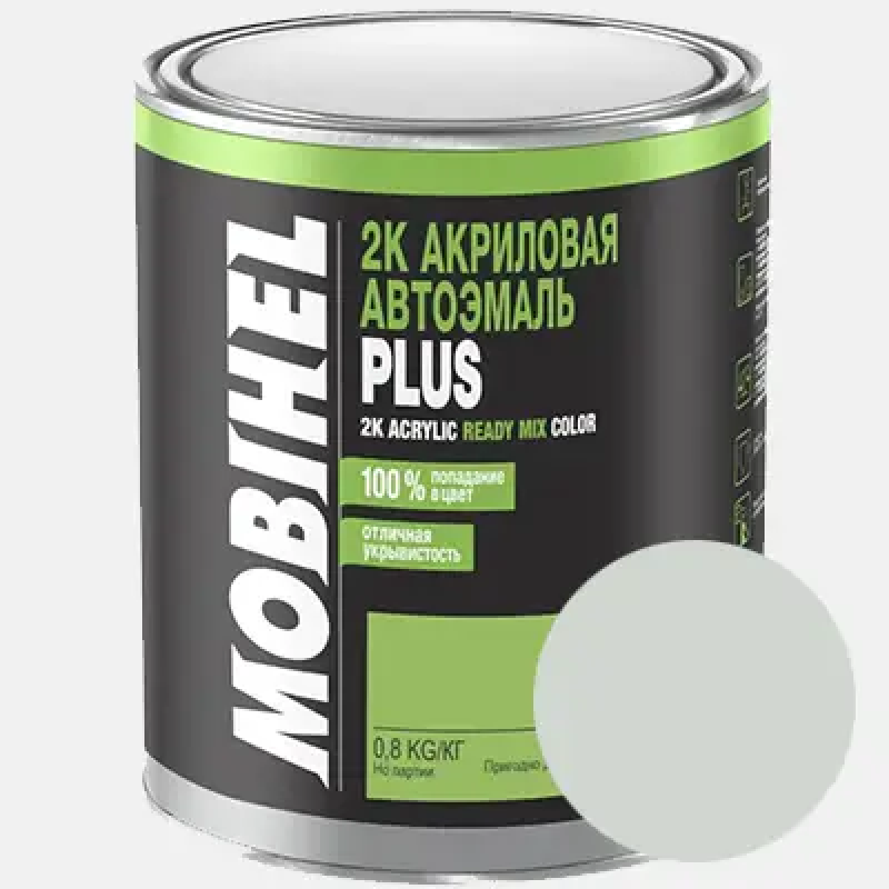 Двокомпонентна акрилова автоемаль Mobihel PLUS 6:1, 233 БІЛА - 0.8л Двокомпонентна акрилова автоемаль Mobihel PLUS 6:1, 233 БІЛА - 0.8л