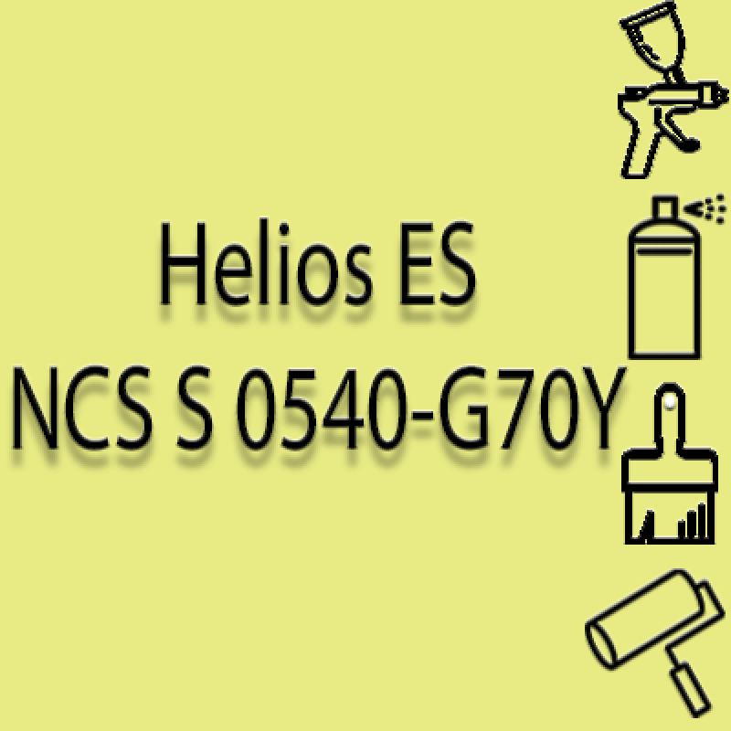 NCS S 0540-G70Y глянцева 1К швидкосохнуча антикорозійна емаль Helios ES - 1л
