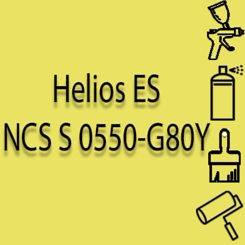 NCS S 0550-G80Y глянцева 1К швидкосохнуча антикорозійна емаль Helios ES - 1л