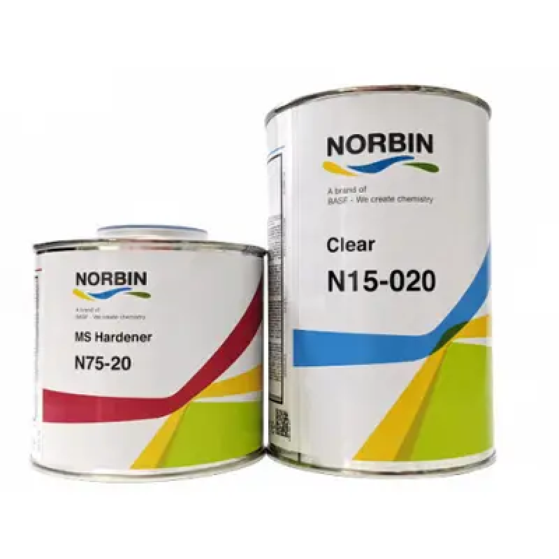 Акриловий лак NORBIN N15-020 MS 2:1 + швидкий затверджувач N75-020 - 1,0л + 0,5л Акриловий лак NORBIN N15-020 MS 2:1 + швидкий затверджувач N75-020 - 1,0л + 0,5л