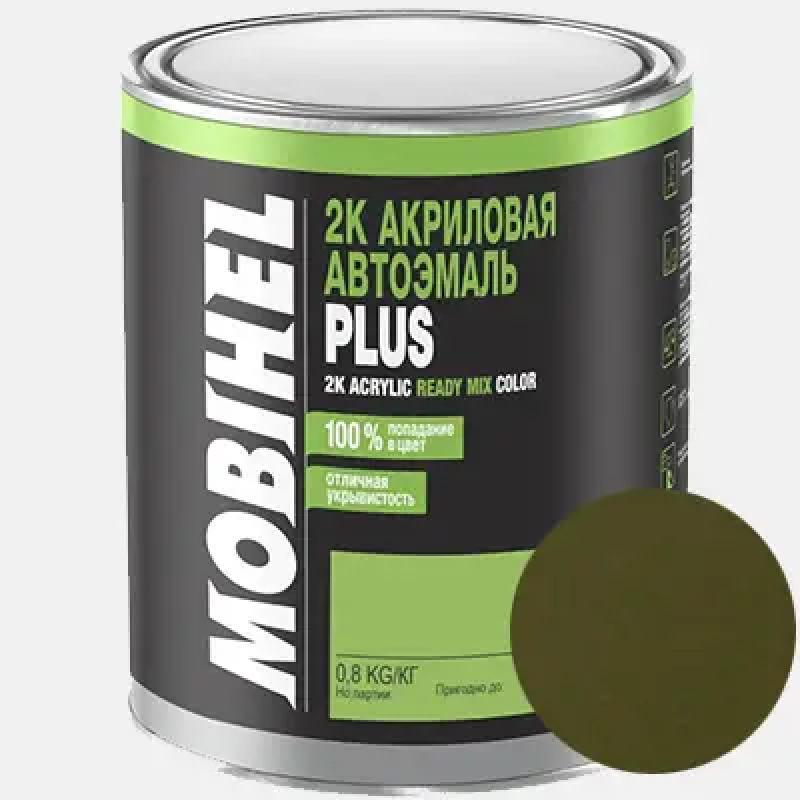 Двокомпонентна акрилова автоемаль Mobihel PLUS 6:1, 303 ХАКІ - 0.8л