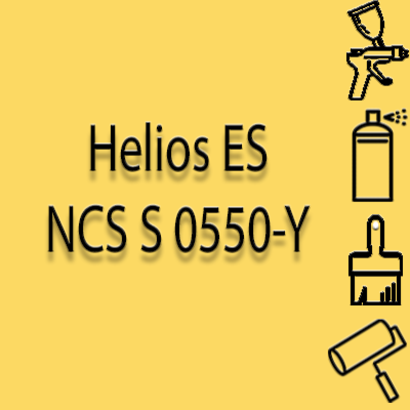 NCS S 0550-Y глянцева 1К швидкосохнуча антикорозійна емаль Helios ES - 1л