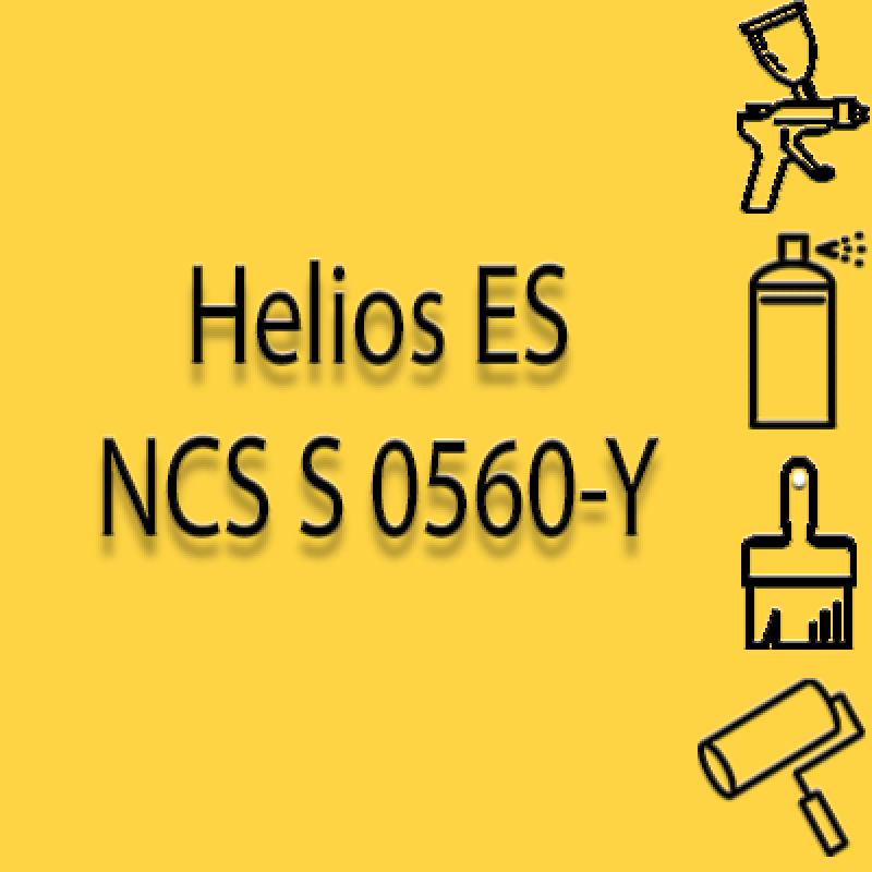 NCS S 0560-Y глянцева 1К швидкосохнуча антикорозійна емаль Helios ES - 1л