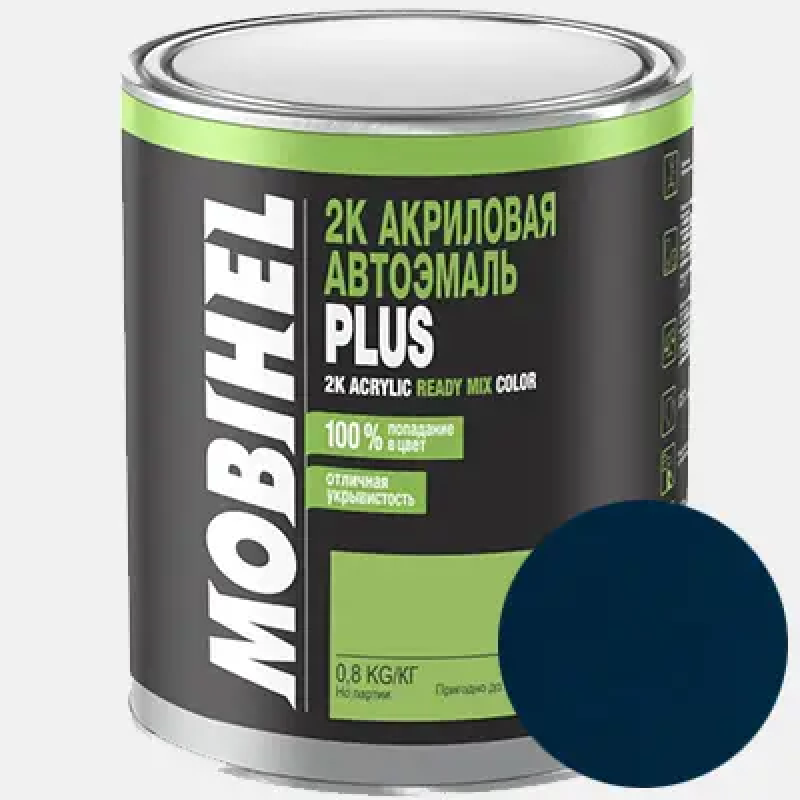 Двокомпонентна акрилова автоемаль Mobihel PLUS 6:1, 420 БАЛТИКА - 0.8л