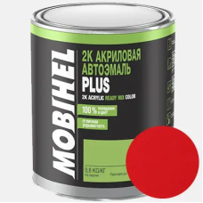 Двокомпонентна акрилова автоемаль Mobihel PLUS 6:1, 110 РУБІН - 0.8л