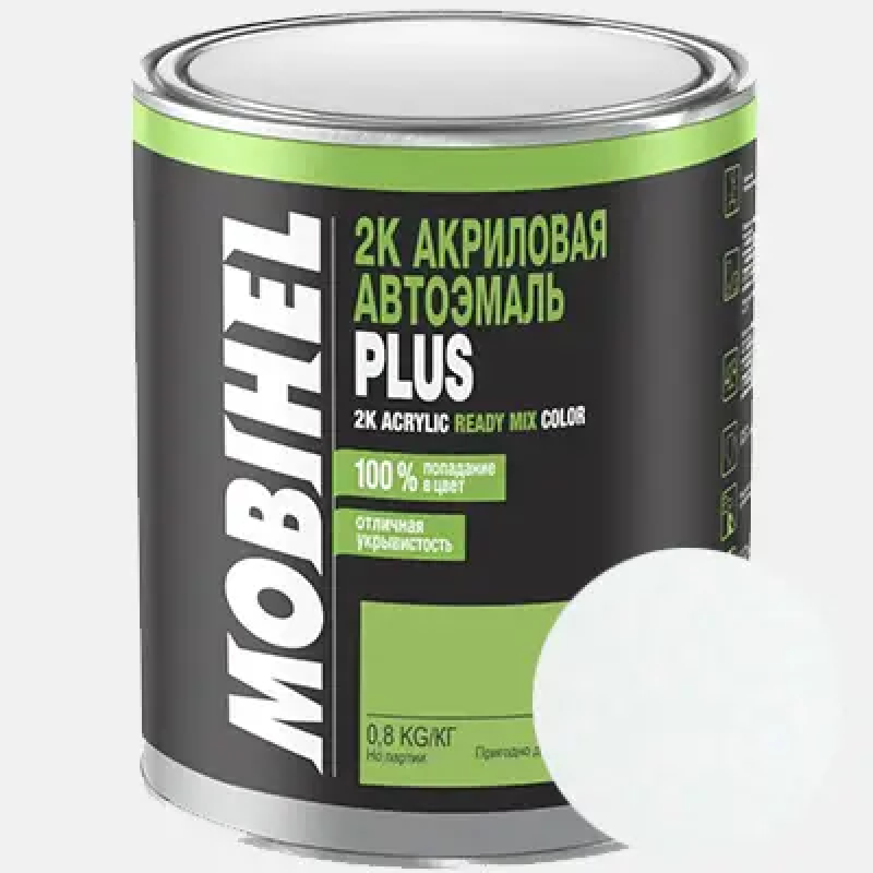 Двокомпонентна акрилова автоемаль Mobihel PLUS 6:1, 040 TOYOTA БІЛА - 0.8л Двокомпонентна акрилова автоемаль Mobihel PLUS 6:1, 040 TOYOTA БІЛА - 0.8л