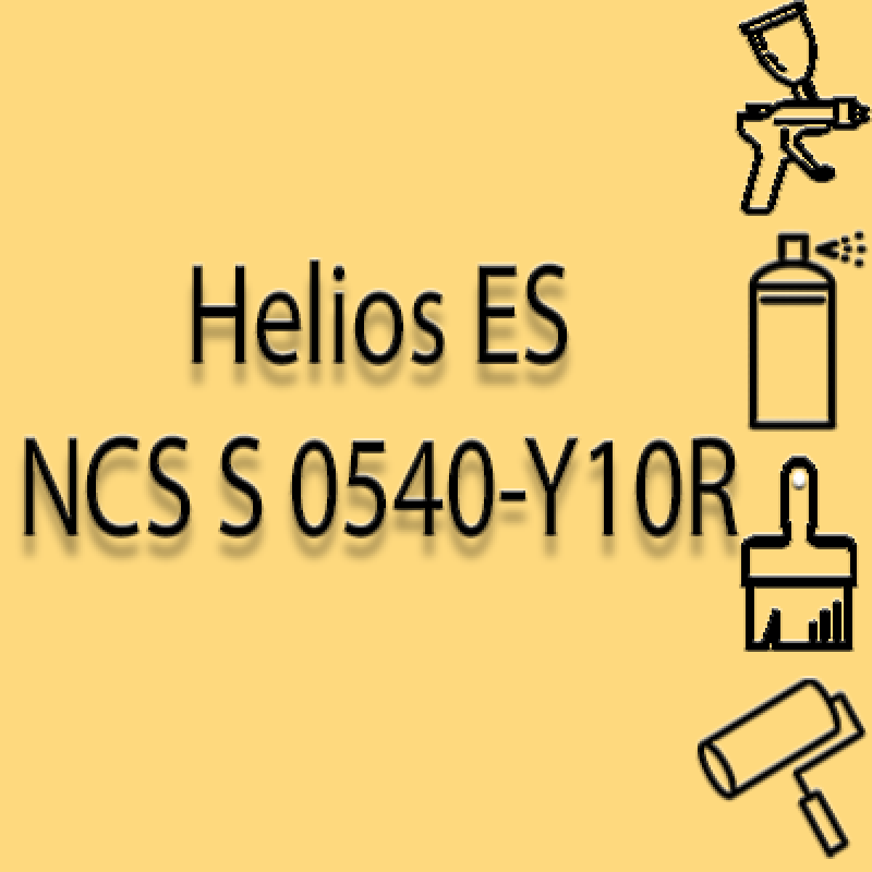 NCS S 0540-Y10R глянцева 1К швидкосохнуча антикорозійна емаль Helios ES - 1л