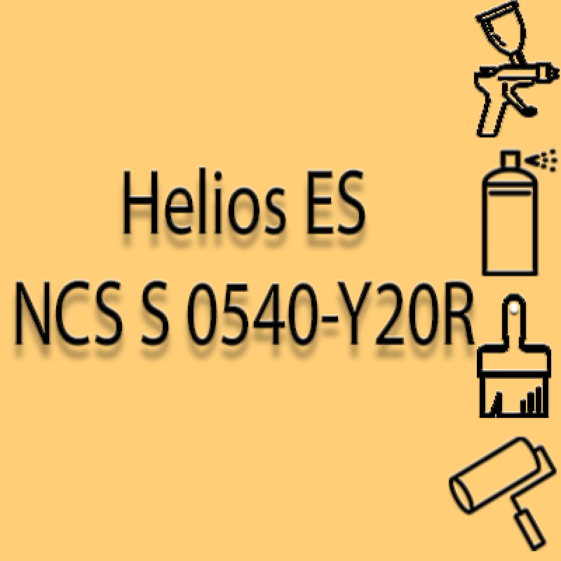 NCS S 0540-Y20R глянцева 1К швидкосохнуча антикорозійна емаль Helios ES - 1л