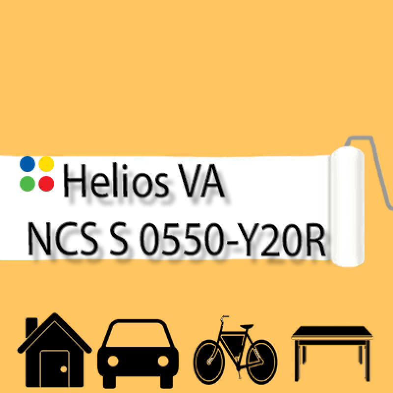 NCS S 0550-Y20R антикорозійна глянцева грунт-емаль (вініл-акрилова) HELIOS VA - 1л