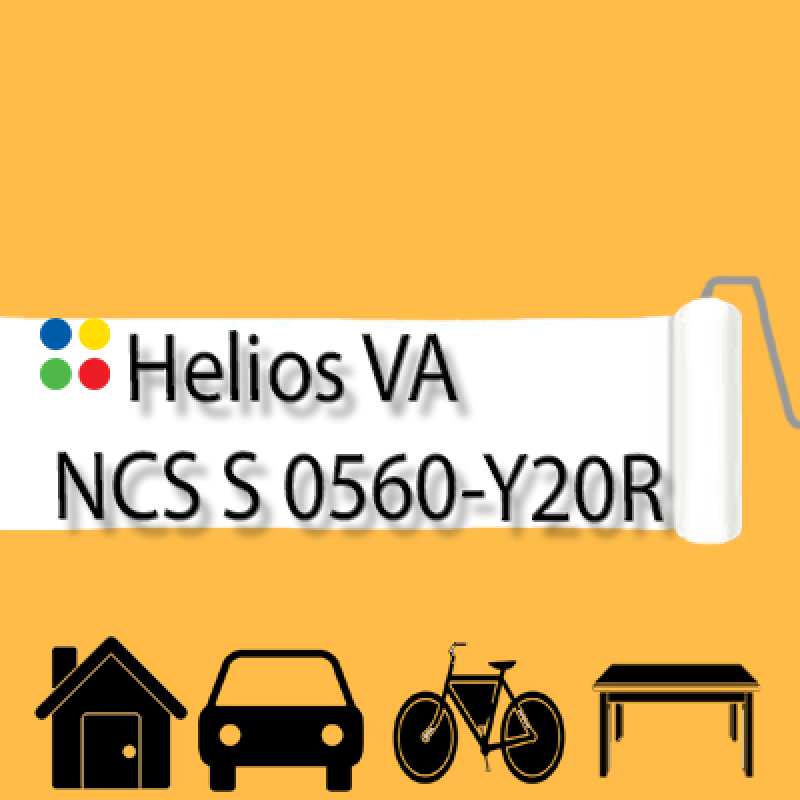 NCS S 0560-Y20R антикорозійна глянцева грунт-емаль (вініл-акрилова) HELIOS VA - 1л