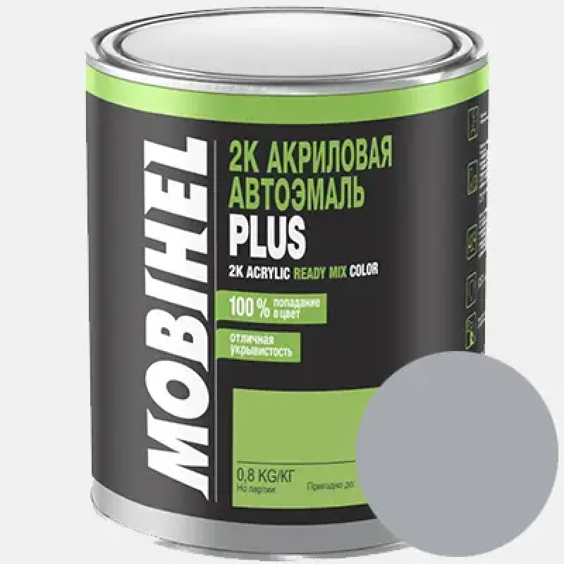Двокомпонентна акрилова автоемаль Mobihel PLUS 6:1, 671 СВІТЛО-СІРА - 0.8л Двокомпонентна акрилова автоемаль Mobihel PLUS 6:1, 671 СВІТЛО-СІРА - 0.8л