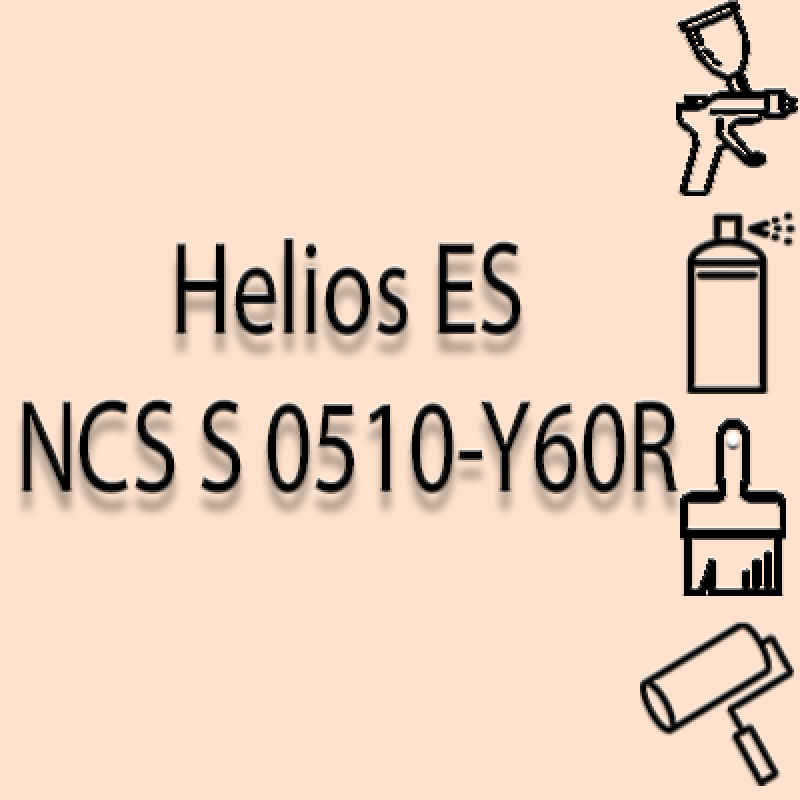 NCS S 0510-Y60R глянцева 1К швидкосохнуча антикорозійна емаль Helios ES - 1л