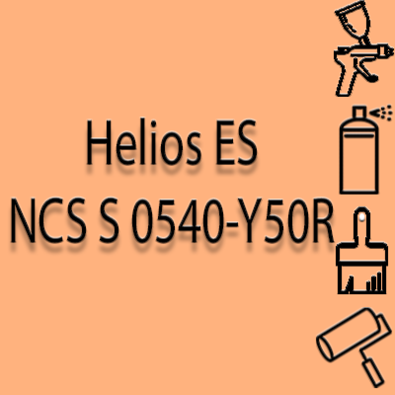 NCS S 0540-Y50R глянцева 1К швидкосохнуча антикорозійна емаль Helios ES - 1л