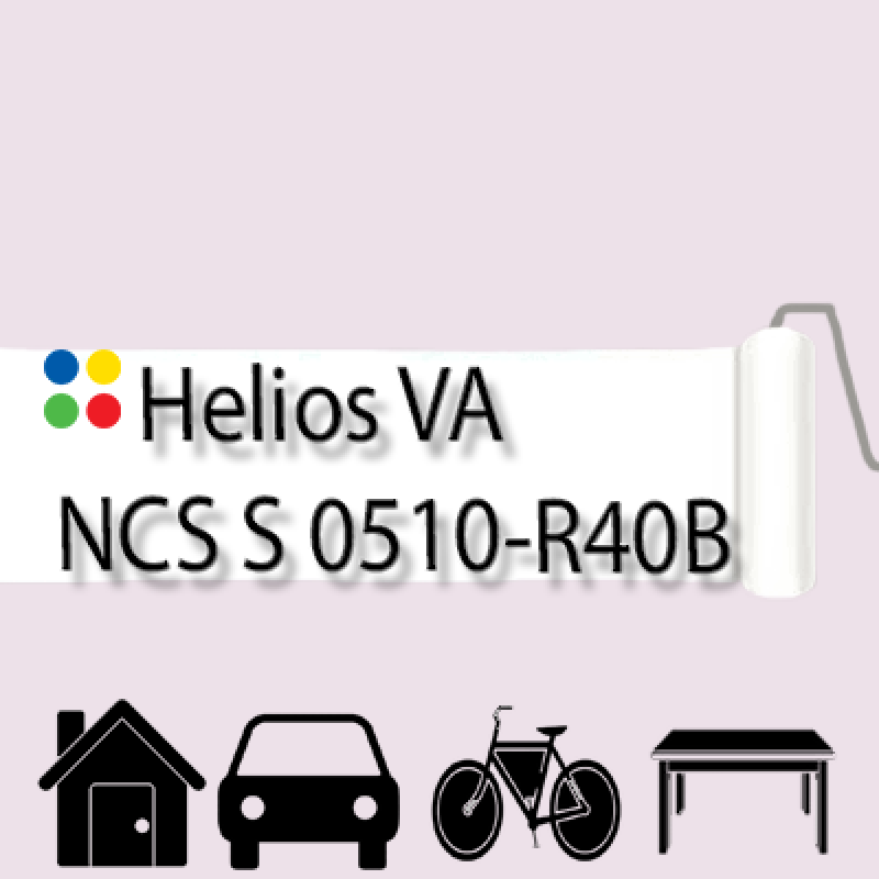 NCS S 0510-R40B антикорозійна глянцева грунт-емаль (вініл-акрилова) HELIOS VA - 1л