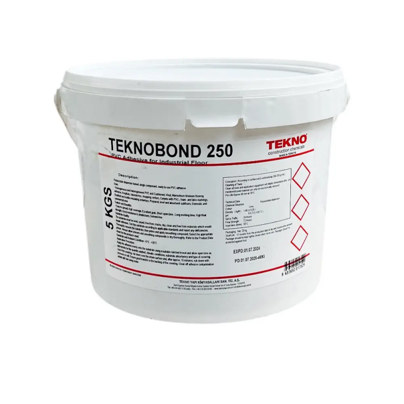Підлоговий клей для лінолеуму, вінілової плитки LVT, Teknobond 250 - 5 кг Підлоговий клей для лінолеуму, вінілової плитки LVT, Teknobond 250 - 5 кг