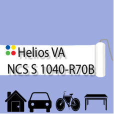NCS S 1040-R70B антикорозійна глянцева грунт-емаль (вініл-акрилова) HELIOS VA - 1л