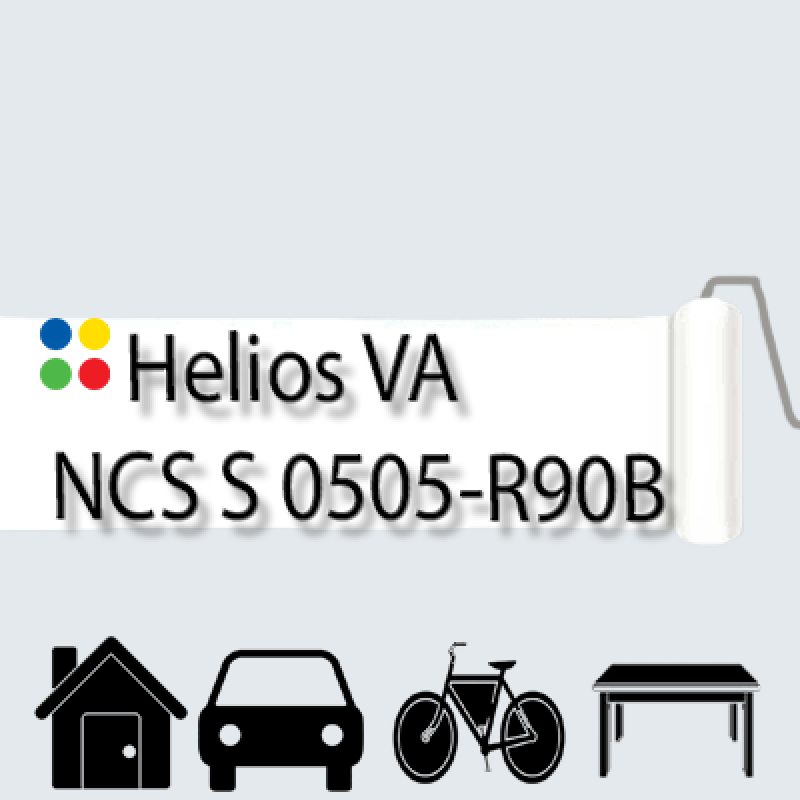 NCS S 0505-R90B антикорозійна глянцева грунт-емаль (вініл-акрилова) HELIOS VA - 1л