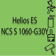 NCS S 1060-G30Y глянцева 1К швидкосохнуча антикорозійна емаль Helios ES - 1л