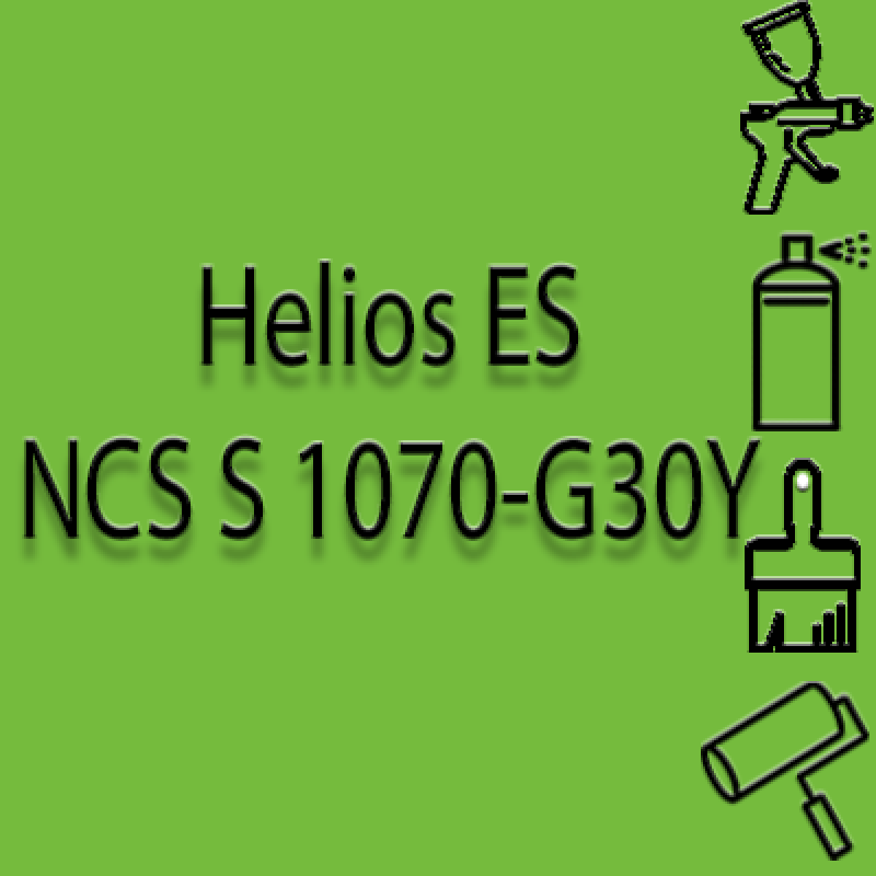 NCS S 1070-G30Y глянцева 1К швидкосохнуча антикорозійна емаль Helios ES - 1л