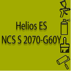 NCS S 2070-G60Y глянцева 1К швидкосохнуча антикорозійна емаль Helios ES - 1л