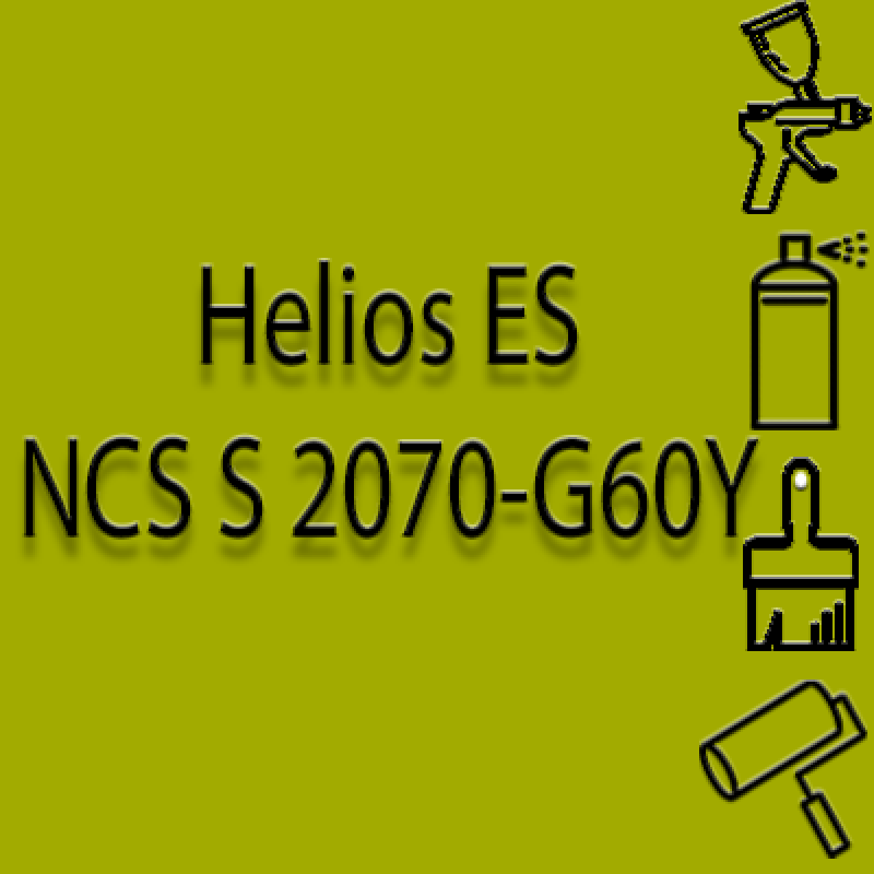 NCS S 2070-G60Y глянцева 1К швидкосохнуча антикорозійна емаль Helios ES - 1л
