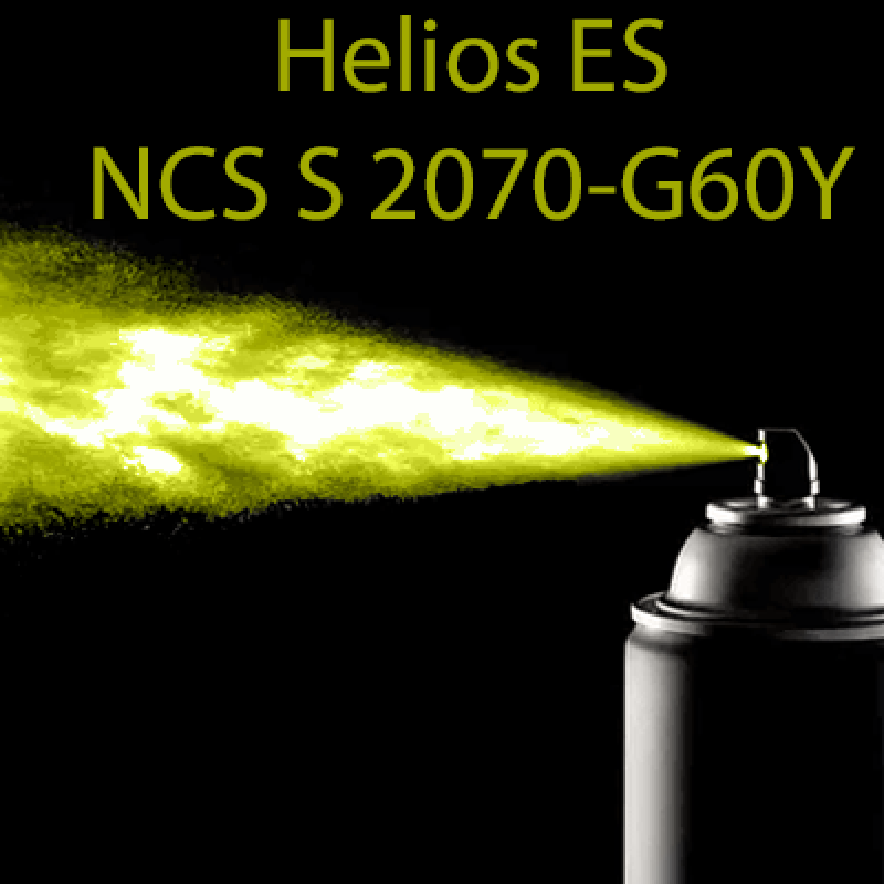 NCS S 2070-G60Y аерозольна глянцева 1К швидкосохнуча антикорозійна емаль Helios ES - 400мл