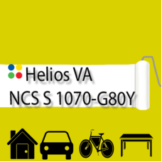 NCS S 1070-G80Y антикорозійна глянцева грунт-емаль (вініл-акрилова) HELIOS VA - 1л