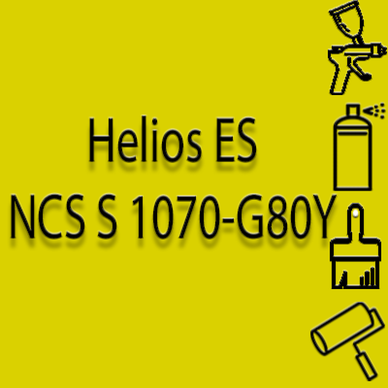 NCS S 1070-G80Y глянцева 1К швидкосохнуча антикорозійна емаль Helios ES - 1л