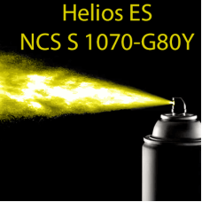 NCS S 1070-G80Y аерозольна глянцева 1К швидкосохнуча антикорозійна емаль Helios ES - 400мл