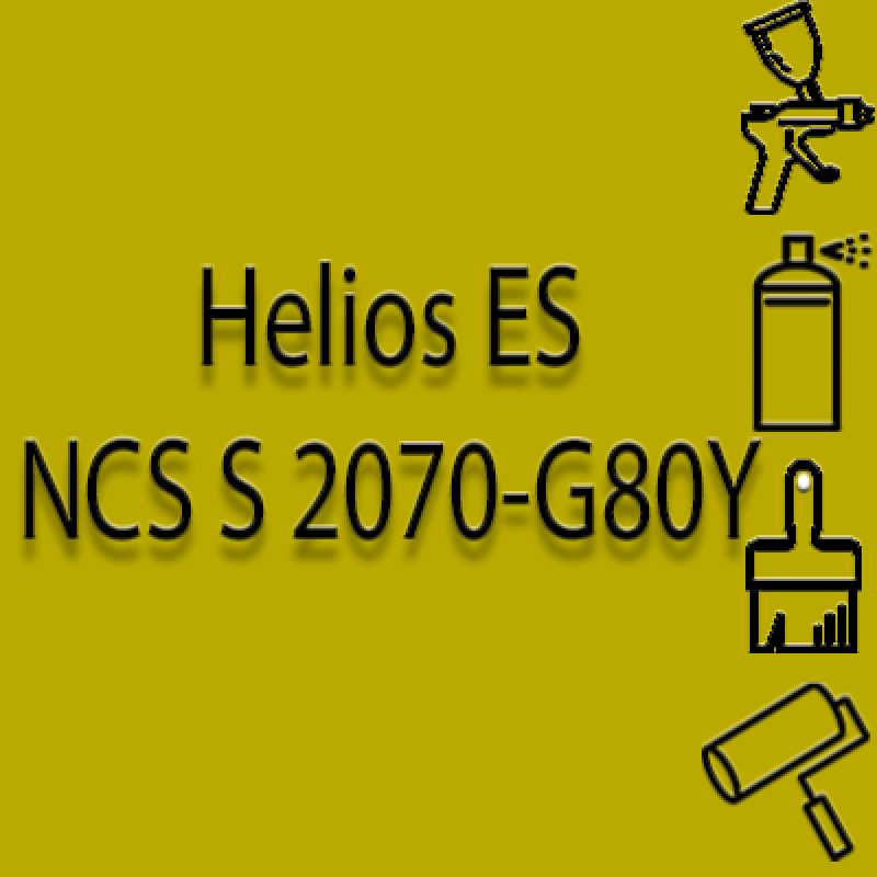 NCS S 2070-G80Y глянцева 1К швидкосохнуча антикорозійна емаль Helios ES - 1л