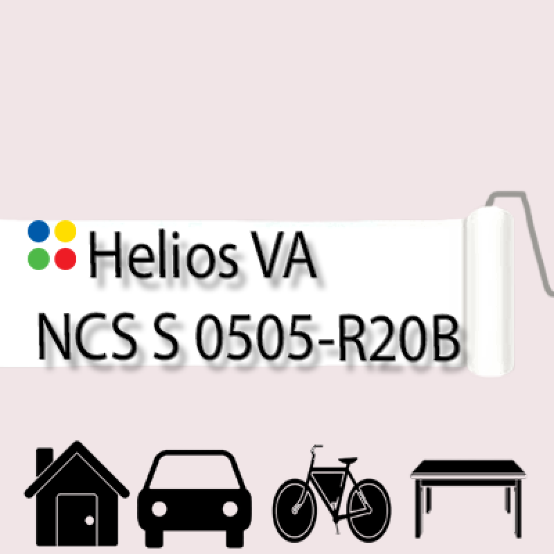 NCS S 0505-R20B антикорозійна матова грунт-емаль (вініл-акрилова) HELIOS VA - 1л