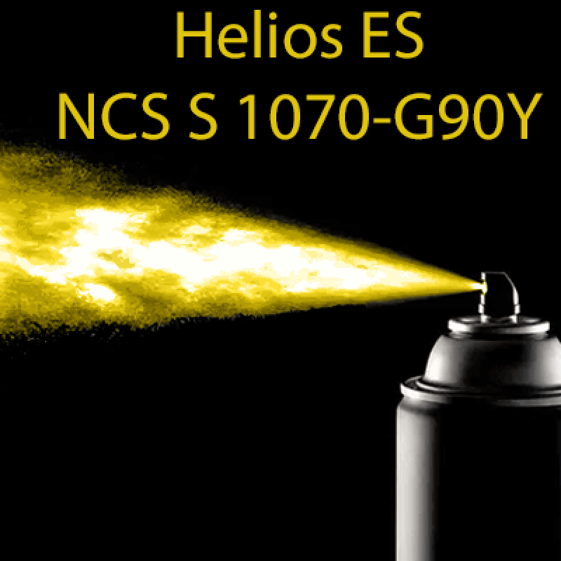 NCS S 1070-G90Y аерозольна глянцева 1К швидкосохнуча антикорозійна емаль Helios ES - 400мл