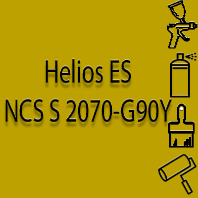 NCS S 2070-G90Y глянцева 1К швидкосохнуча антикорозійна емаль Helios ES - 1л