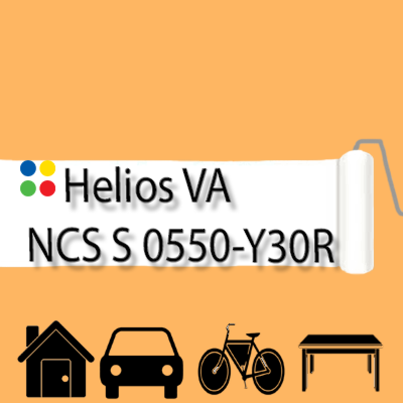 NCS S 0550-Y30R антикорозійна матова грунт-емаль (вініл-акрилова) HELIOS VA - 1л