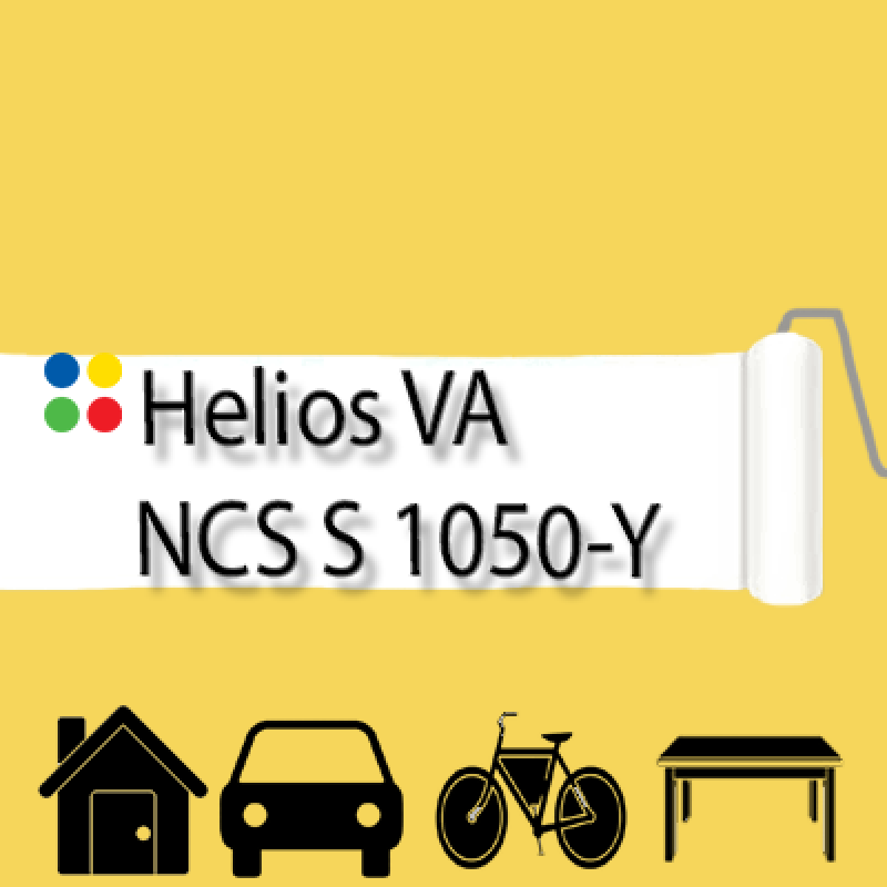 NCS S 1050-Y антикорозійна глянцева грунт-емаль (вініл-акрилова) HELIOS VA - 1л