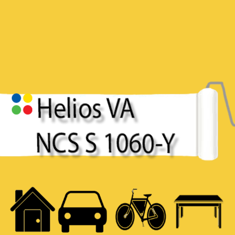 NCS S 1060-Y антикорозійна глянцева грунт-емаль (вініл-акрилова) HELIOS VA - 1л