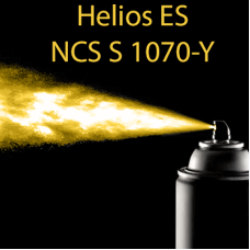 NCS S 1070-Y аерозольна глянцева 1К швидкосохнуча антикорозійна емаль Helios ES - 400мл